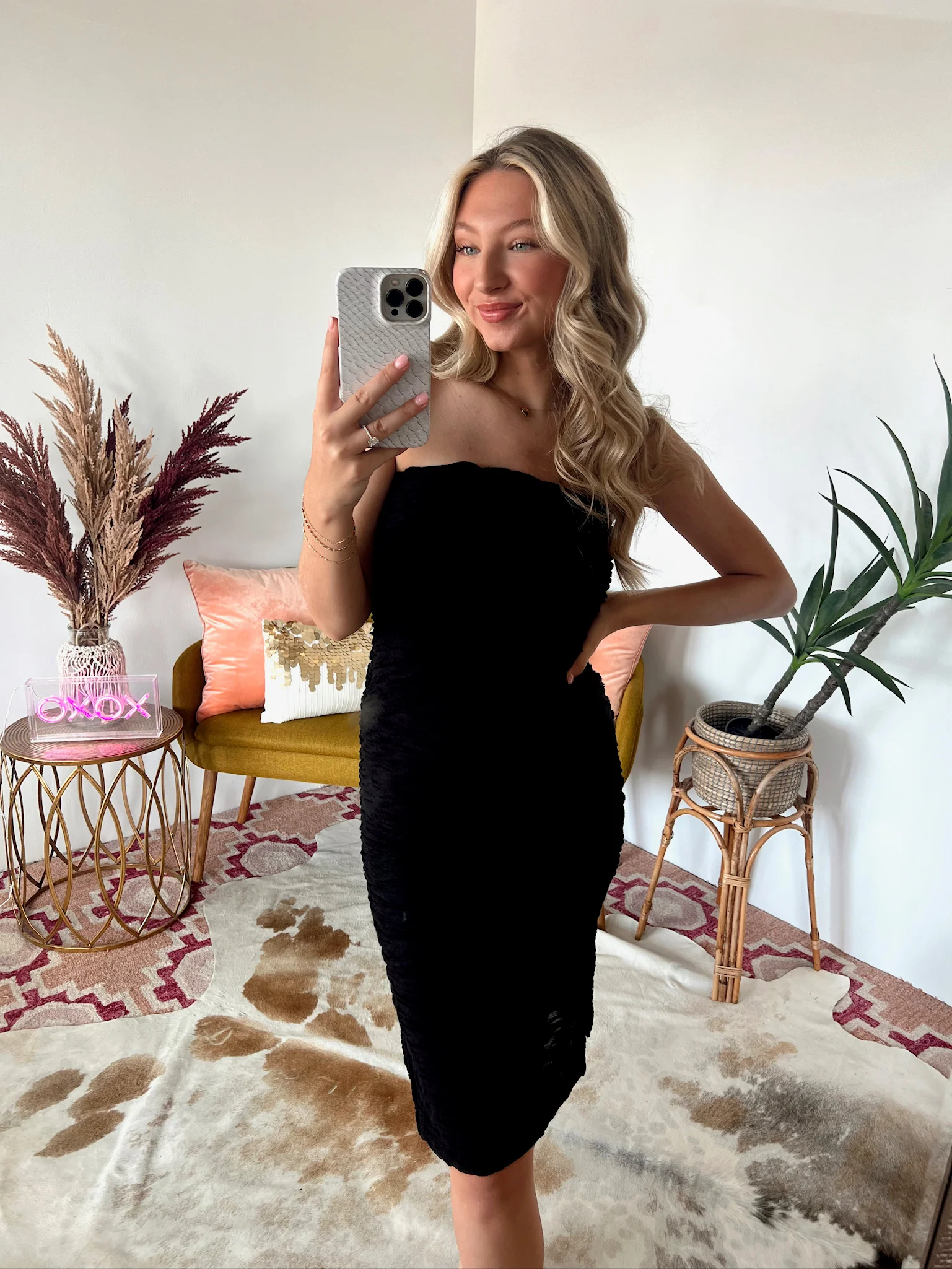 SIZE LARGE Jaclyn Strapless Bodycon Dress - Image 6