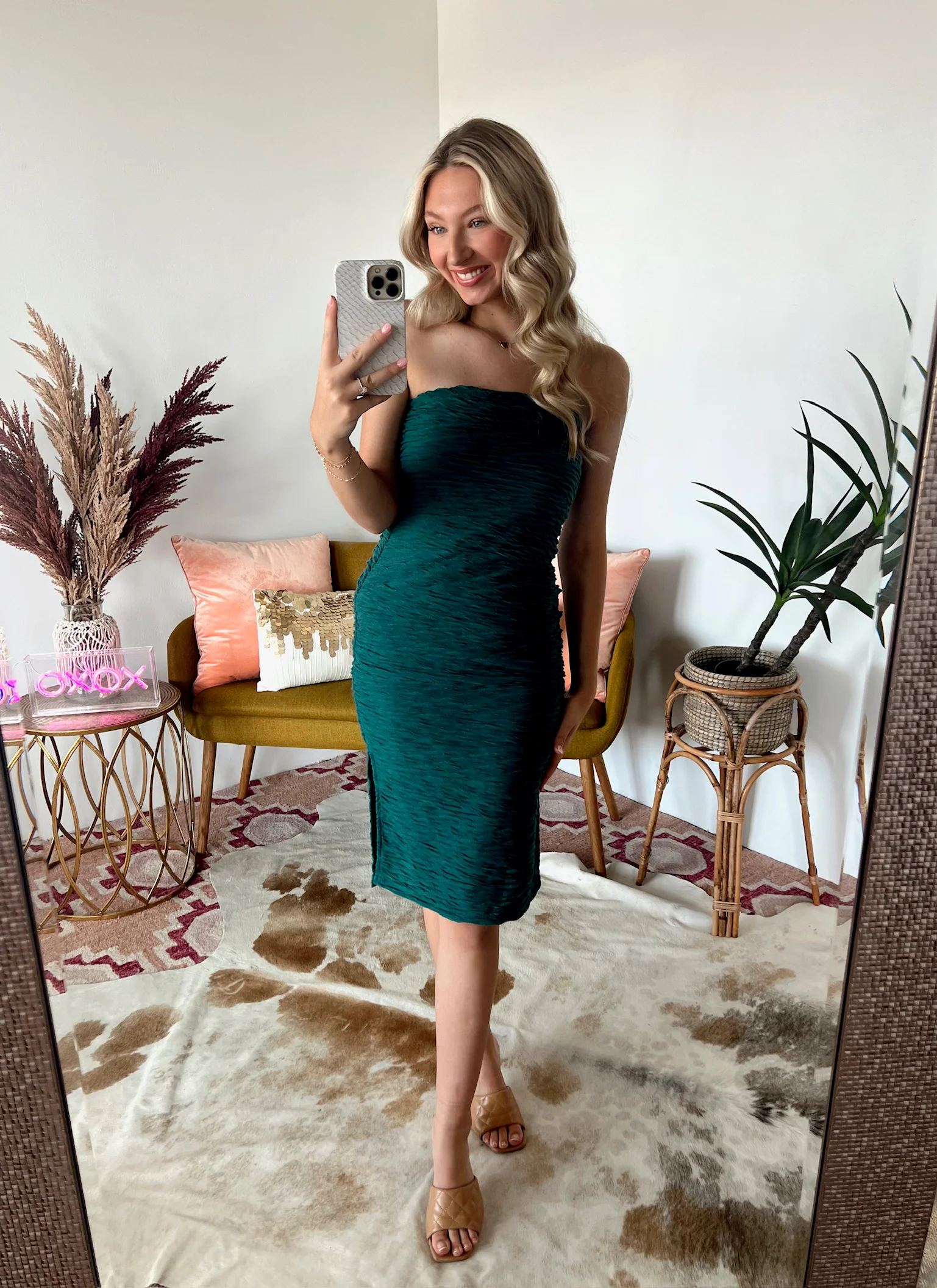 SIZE LARGE Jaclyn Strapless Bodycon Dress - Image 9