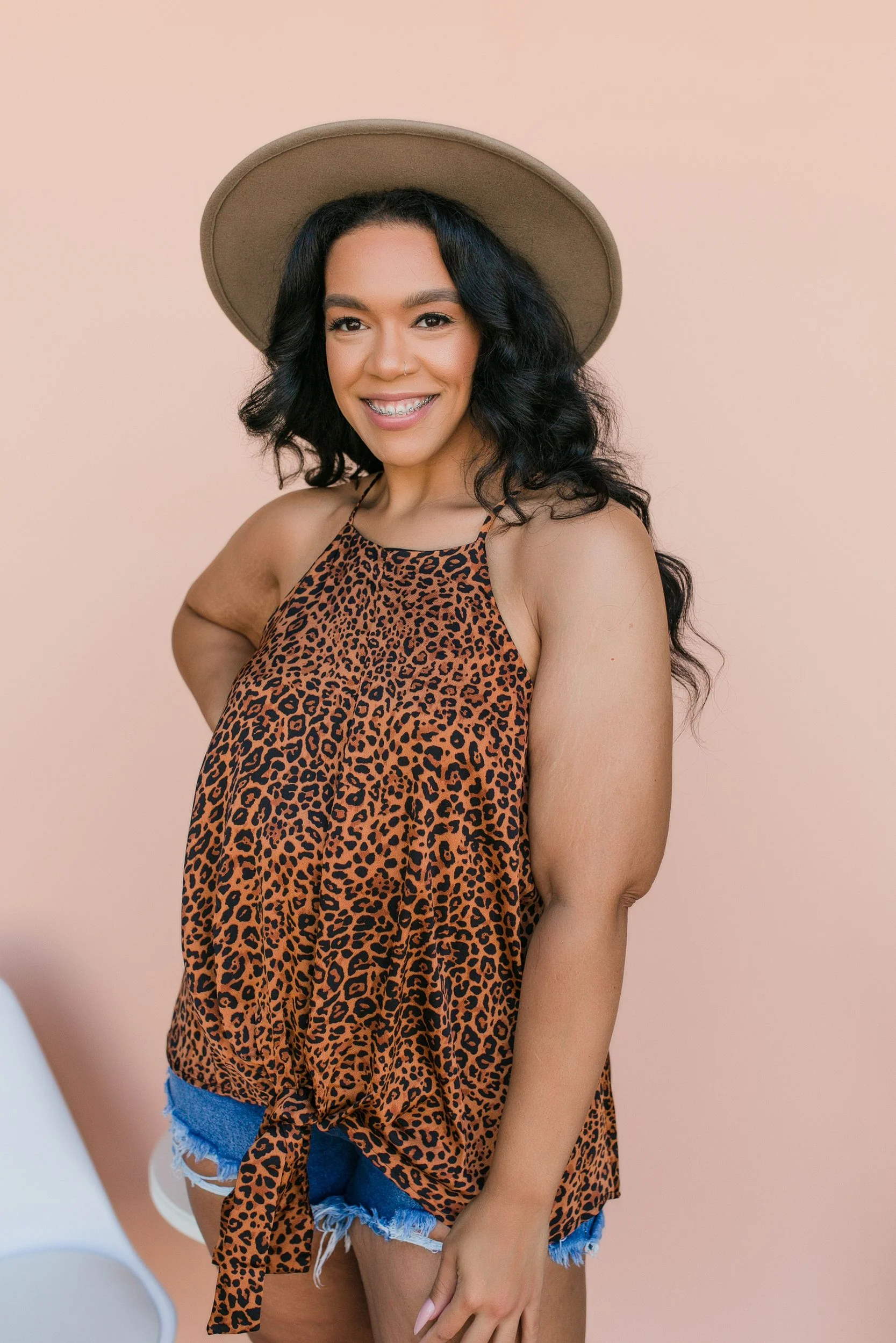 SIZE 1XL PLUS SIZE Thea Leopard Blouse - Image 3
